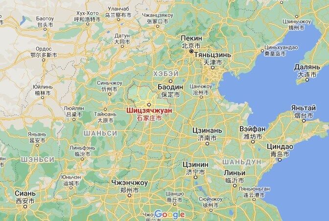 Шицзячжуан расположен недалеко от Пекина.