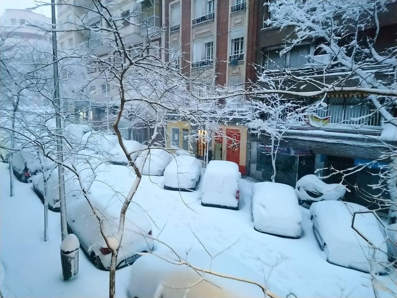 Снігопад у Мадриді