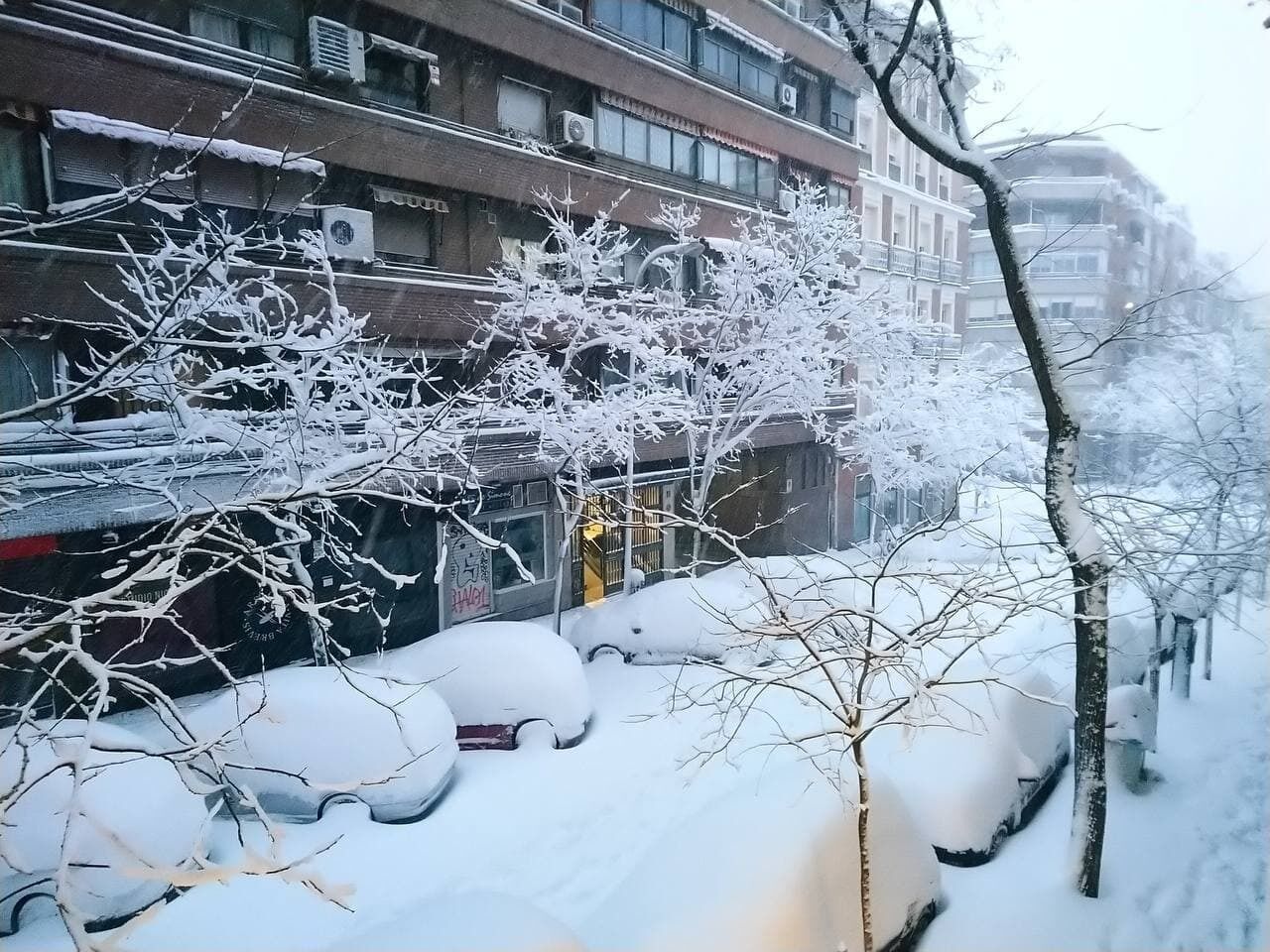 Снігопад у Мадриді