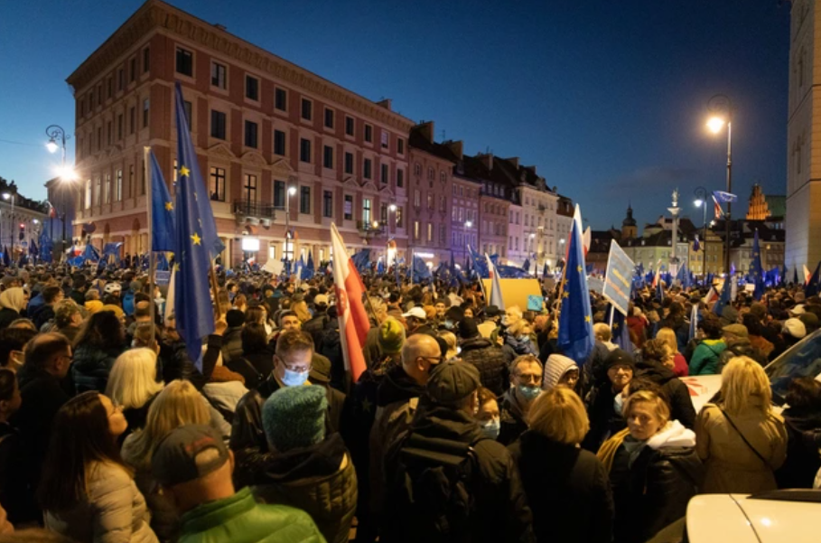 Протест в Польше.