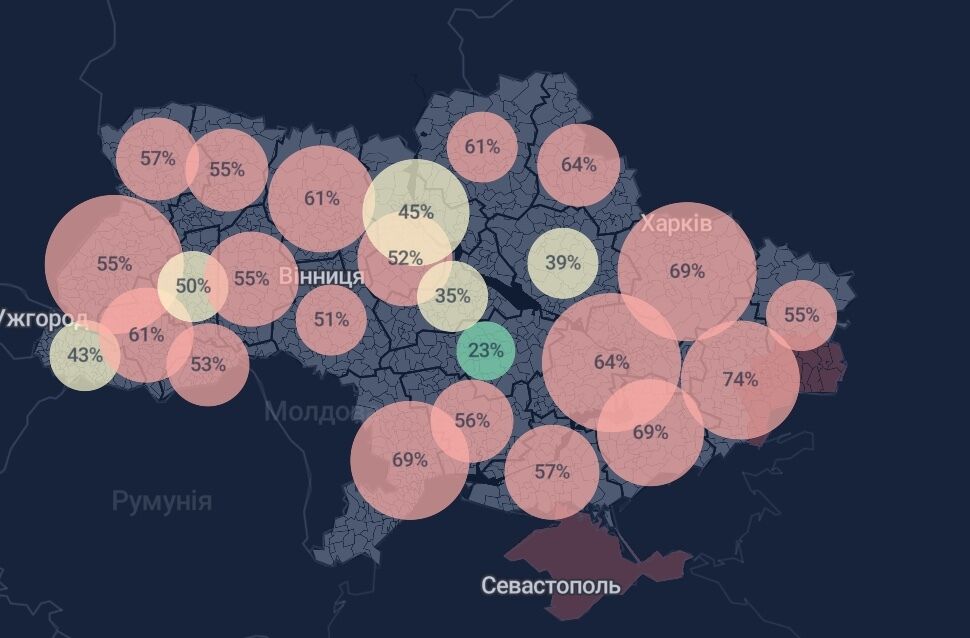 У більшості регіонів уже не вистачає місць для ковідних хворих