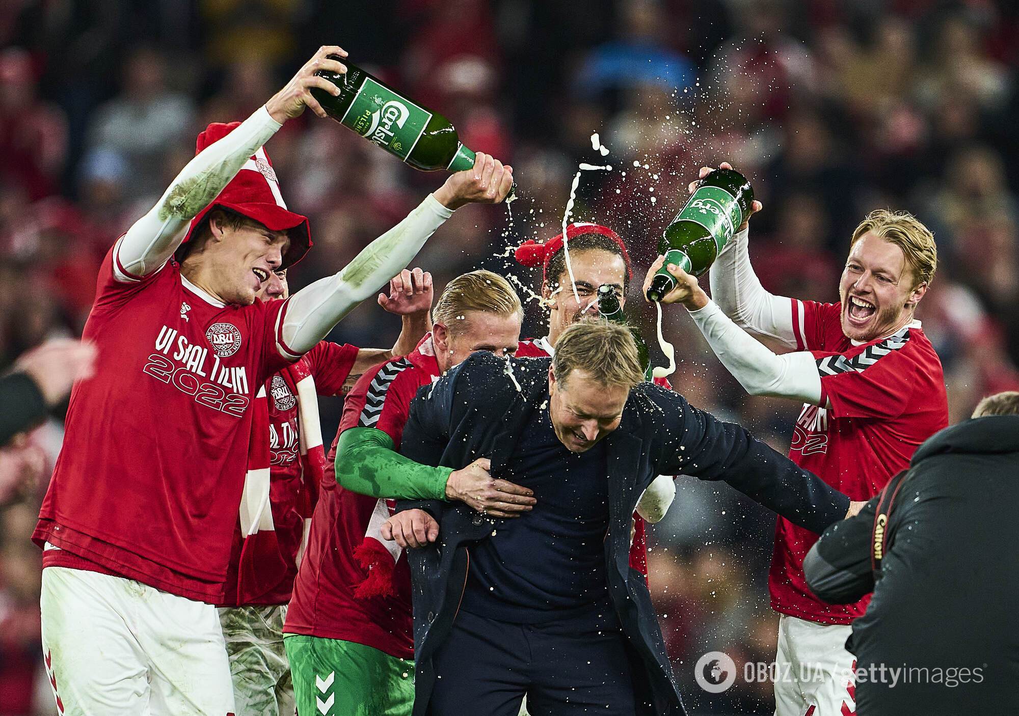 Футболісти збірної Данії ефектно відсвяткували свій успіх