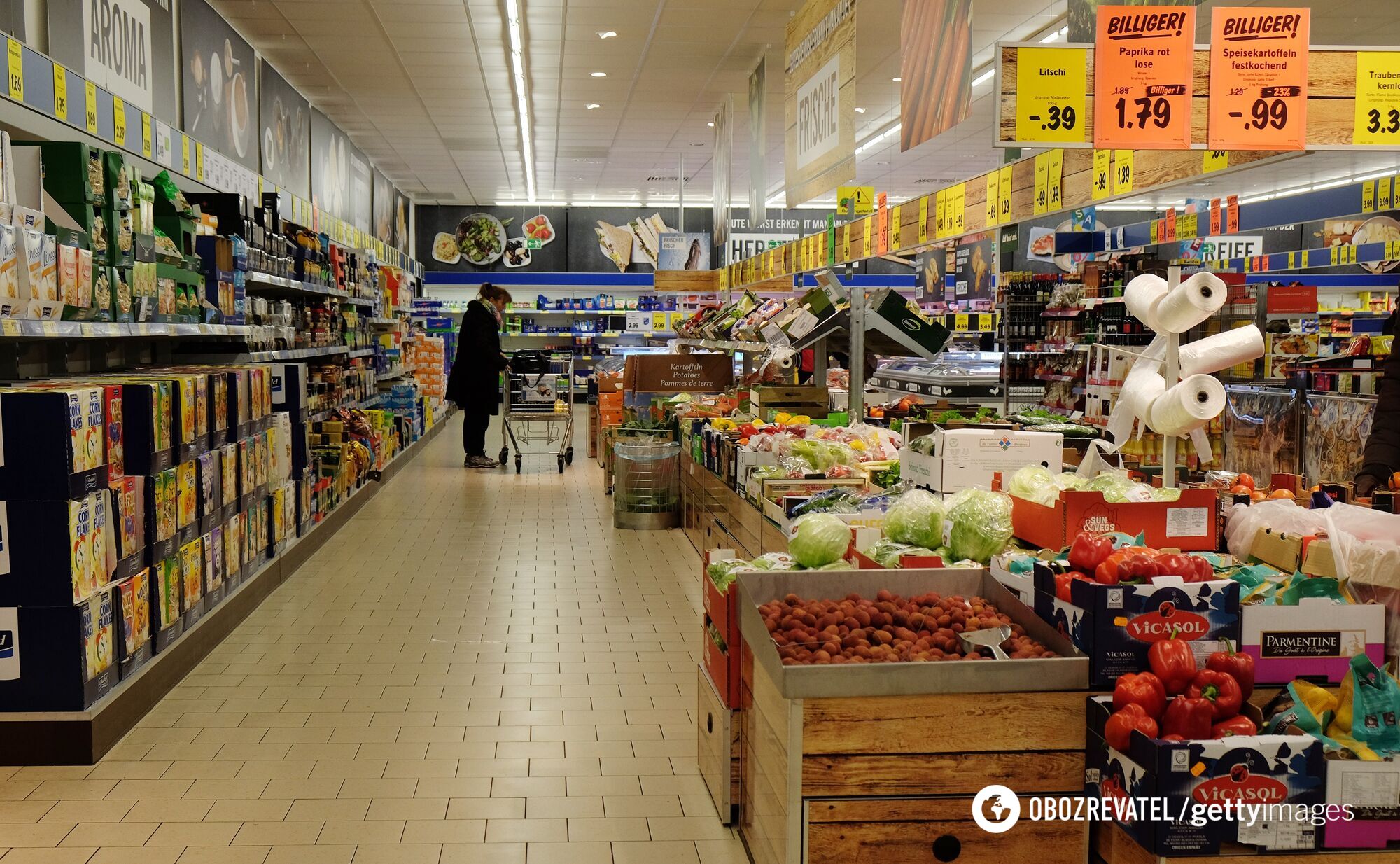 Супермаркет Lidl во Франции 