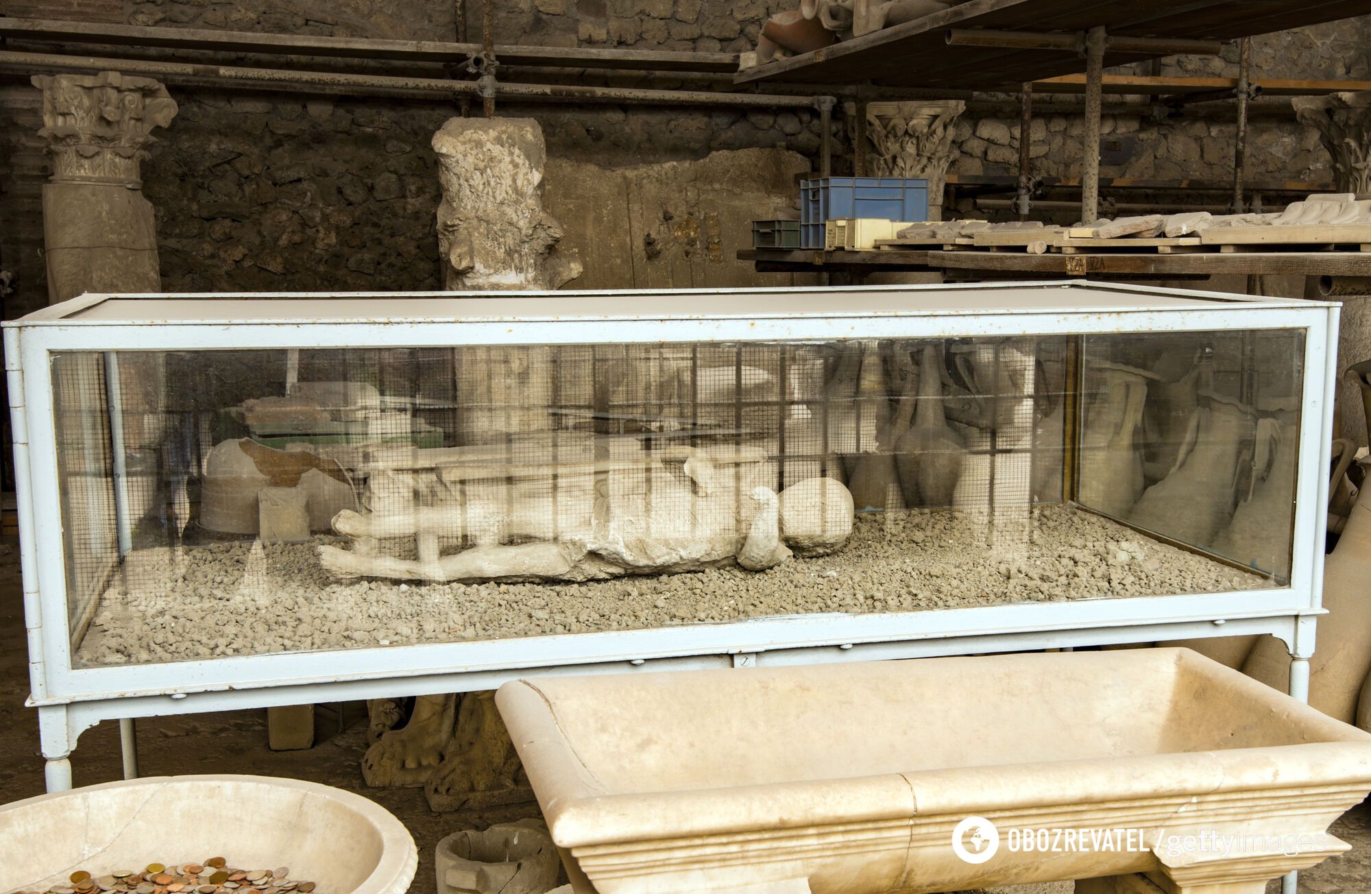 Моторошні експонати музею просто неба у Помпеях...
