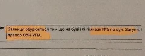 Відомо лише, що поскаржилась на прапор жінка