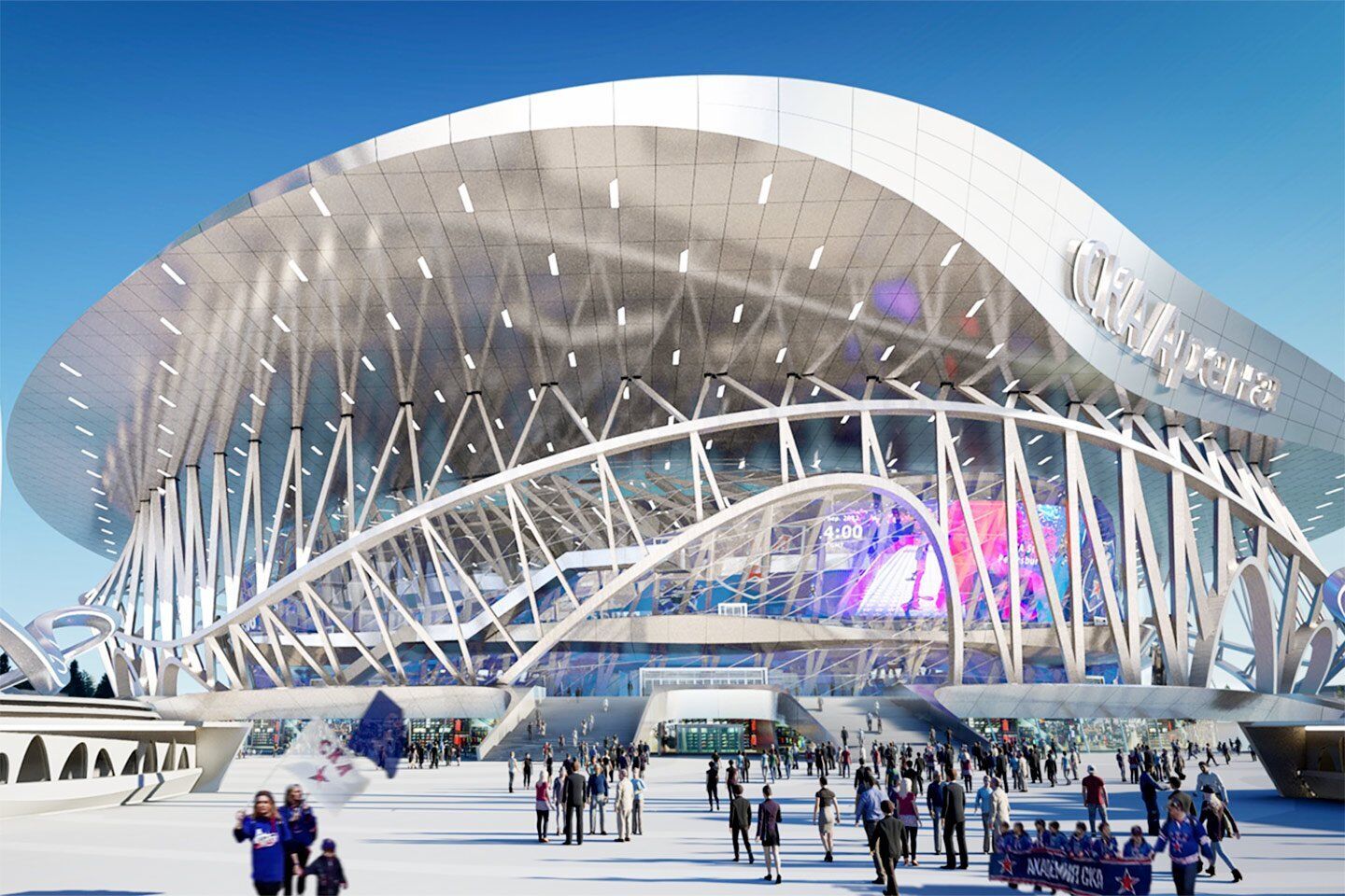 Гігантська "СКА Арена" в Санкт-Петербурзі.