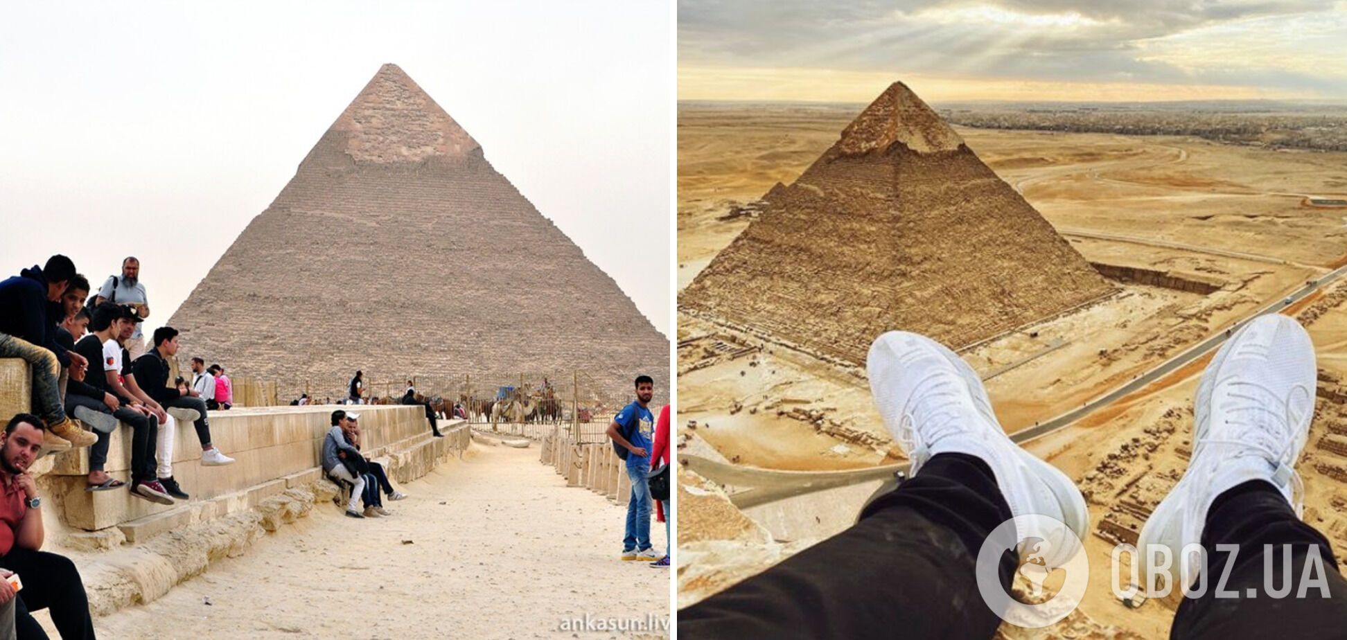 Запрещено взбираться на пирамиды в Египте