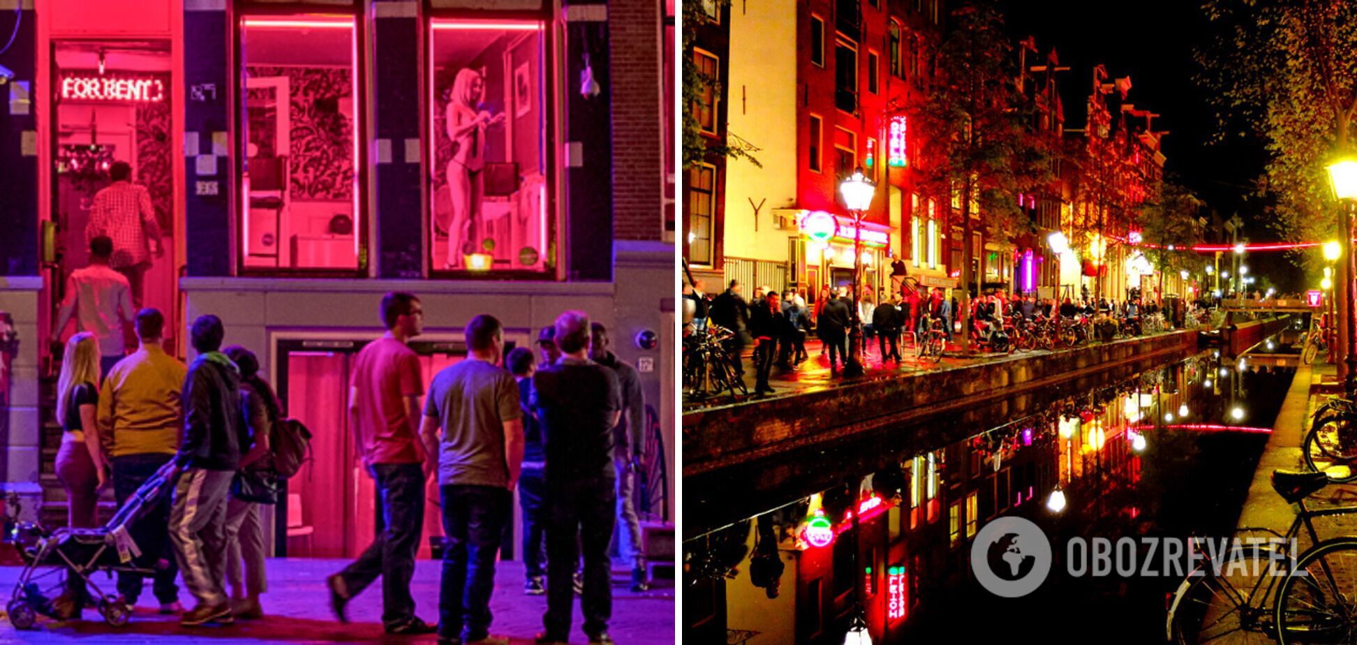 В квартале красных фонарей в Амстердаме запрещено фотографировать.