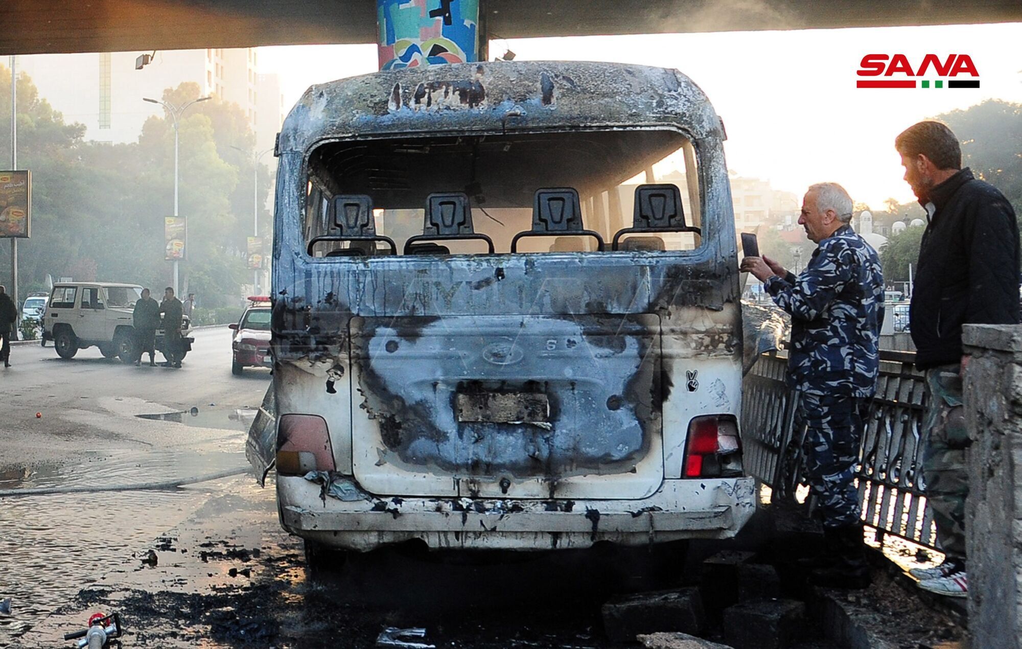 У Дамаску підірвали автобус із військовими