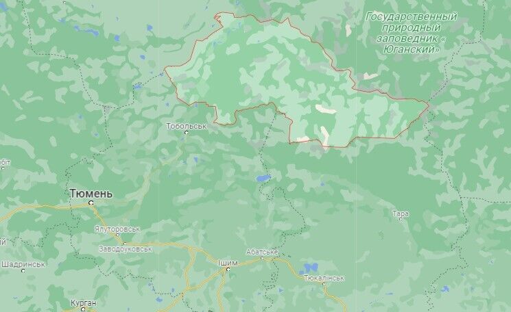 ЧП произошло в лесном массиве Уватського района Тюменской области РФ