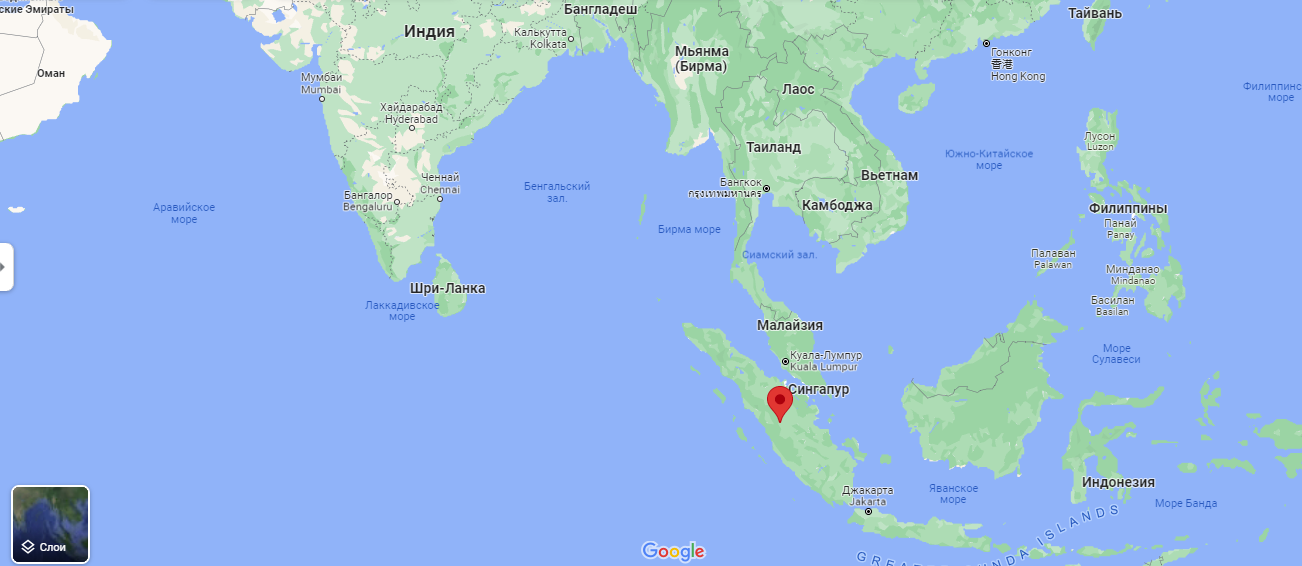 Суматра на карте