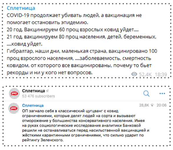 Telegram-канал "Сплетница"