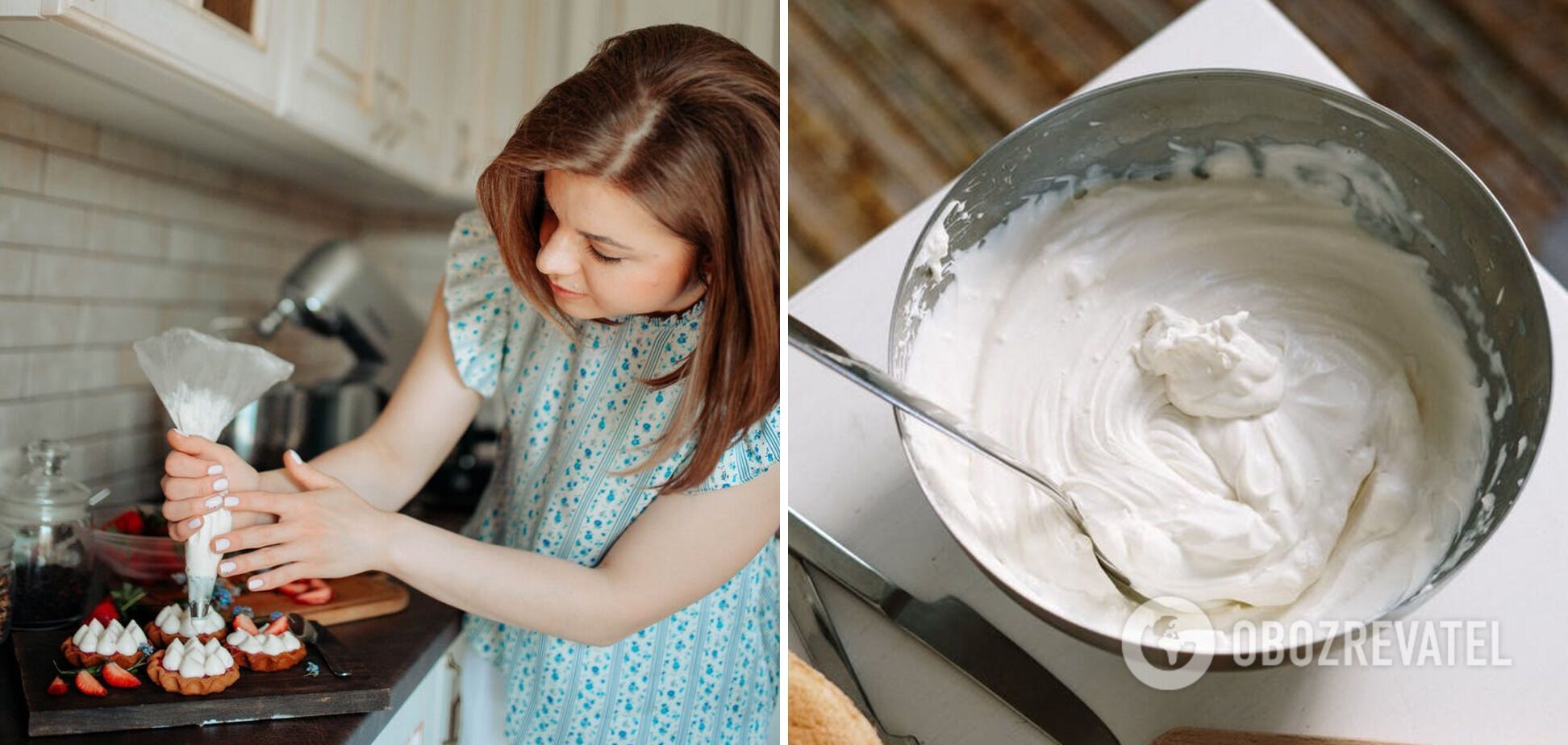 Приготування десерту з кремом Пломбір
