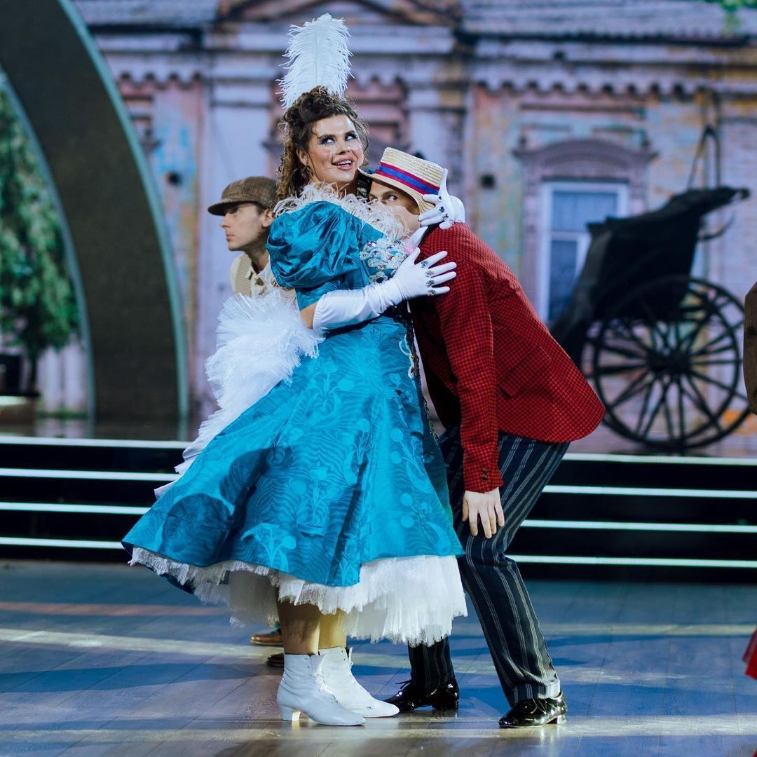 Александра Зарицкая с Юрием Мешковым в пятом эфире шоу "Танці з зірками".