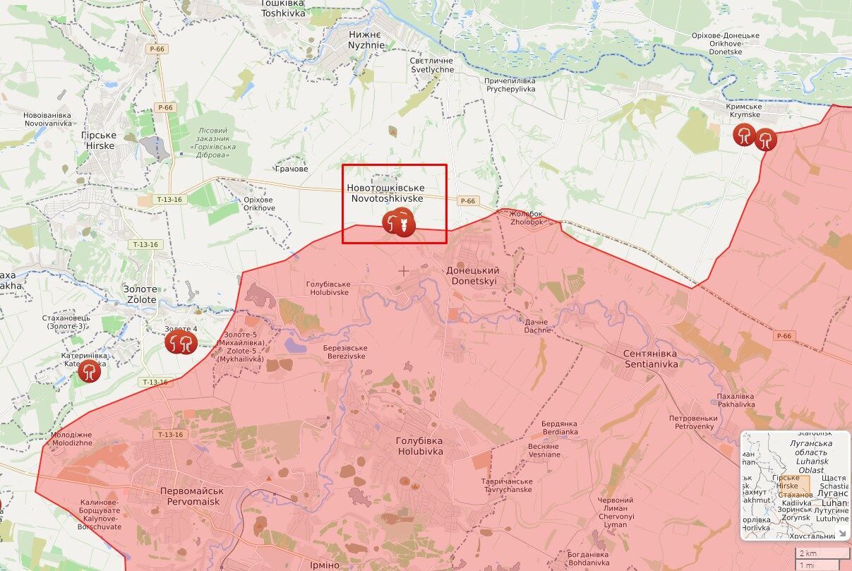 Оккупанты обстреляли позиции ВСУ в районе Новотошковского.