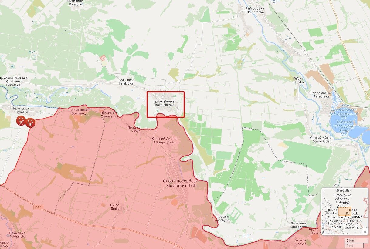 Окупанти обстріляли позиції ЗСУ в районі Трьохізбенки.