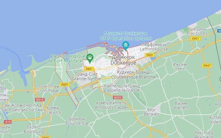 Судно з кокаїном затримали біля м. Дюнкерк на півночі Франції