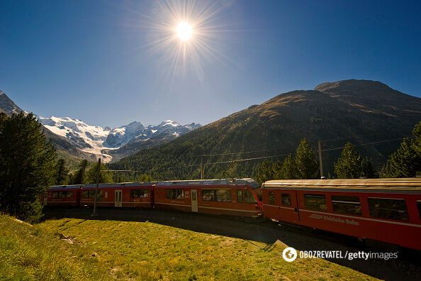 Панорамный экспресс в Швейцарию лучше любых развлечений...