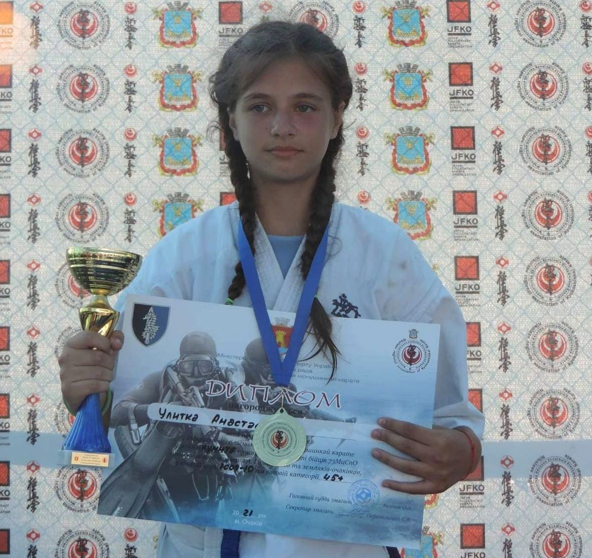 Анастасія Улітко (фото з турніру в Очакові).