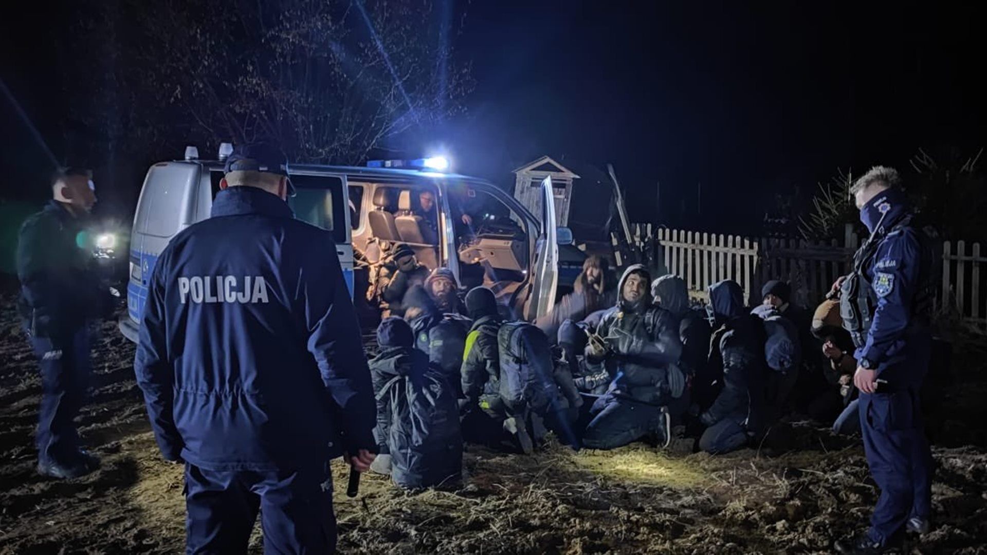 Польские правоохранители задержали мигрантов