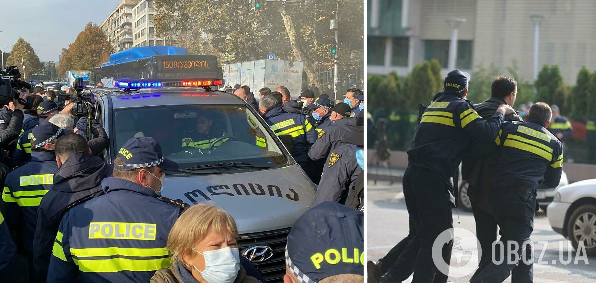 Грузинские правоохранители задержали десятки протестующих