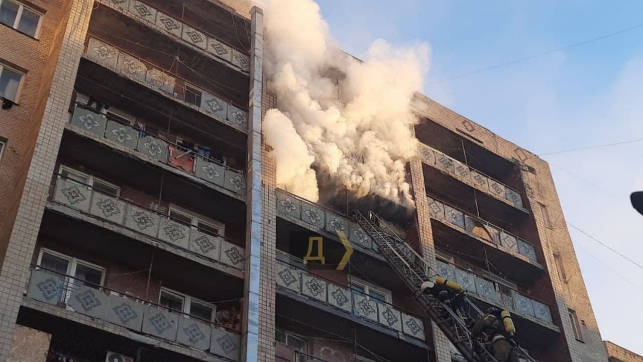 Пожар в общежитии в Одессе
