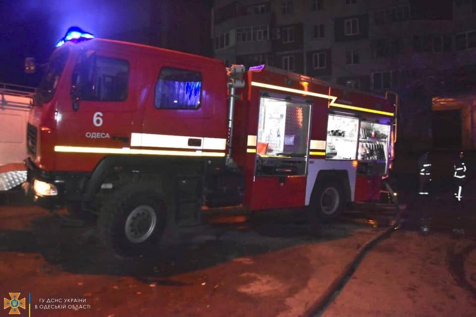 Нічна пожежа в Одесі