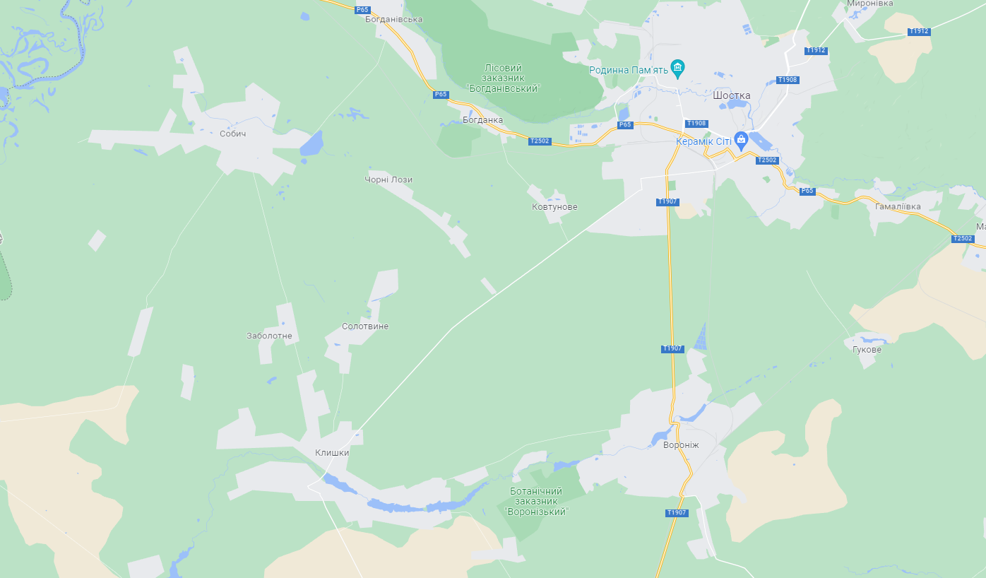 ДТП трапилося між Шосткою та селом Клишки