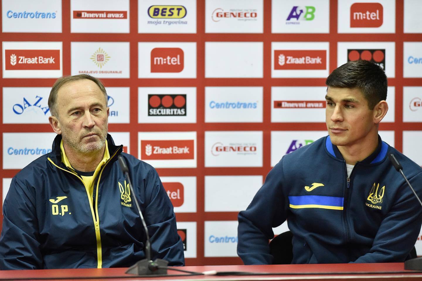 Олександр Петраков та Руслан Малиновський на прес-конференції.