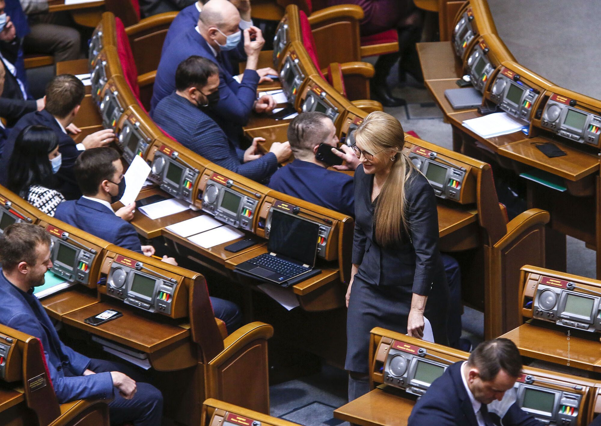 Юлия Тимошенко на заседании Верховной Рады