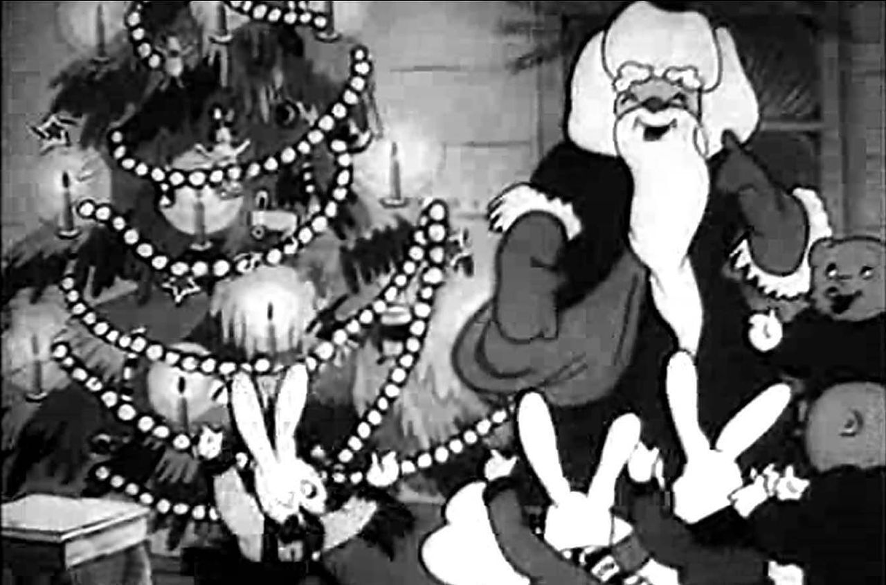 Первое изображение советского Деда Мороза в анимационном фильме "Дед Мороз и серый волк", 1937 год