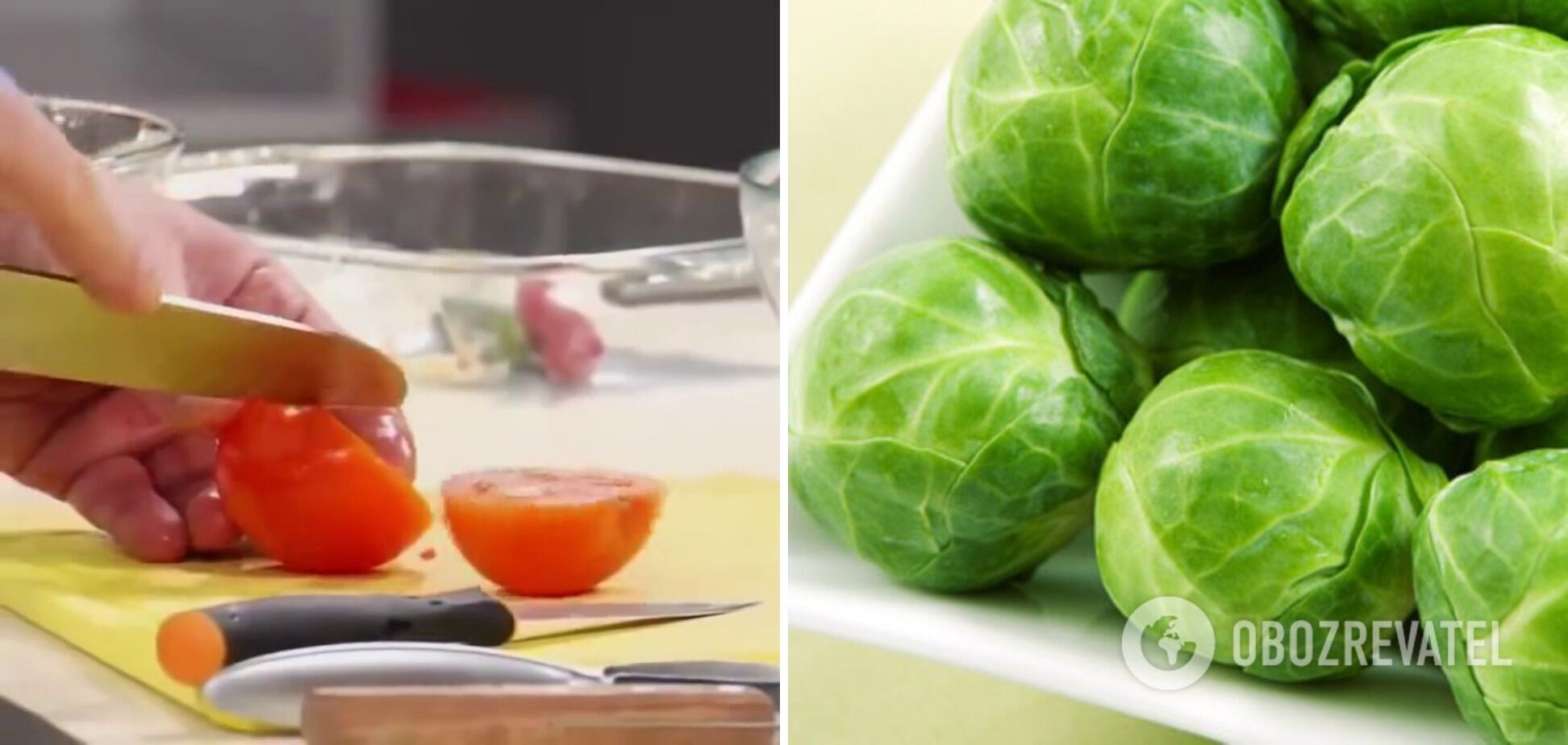 Томаты и брюссельская капуста – ингредиенты для супа
