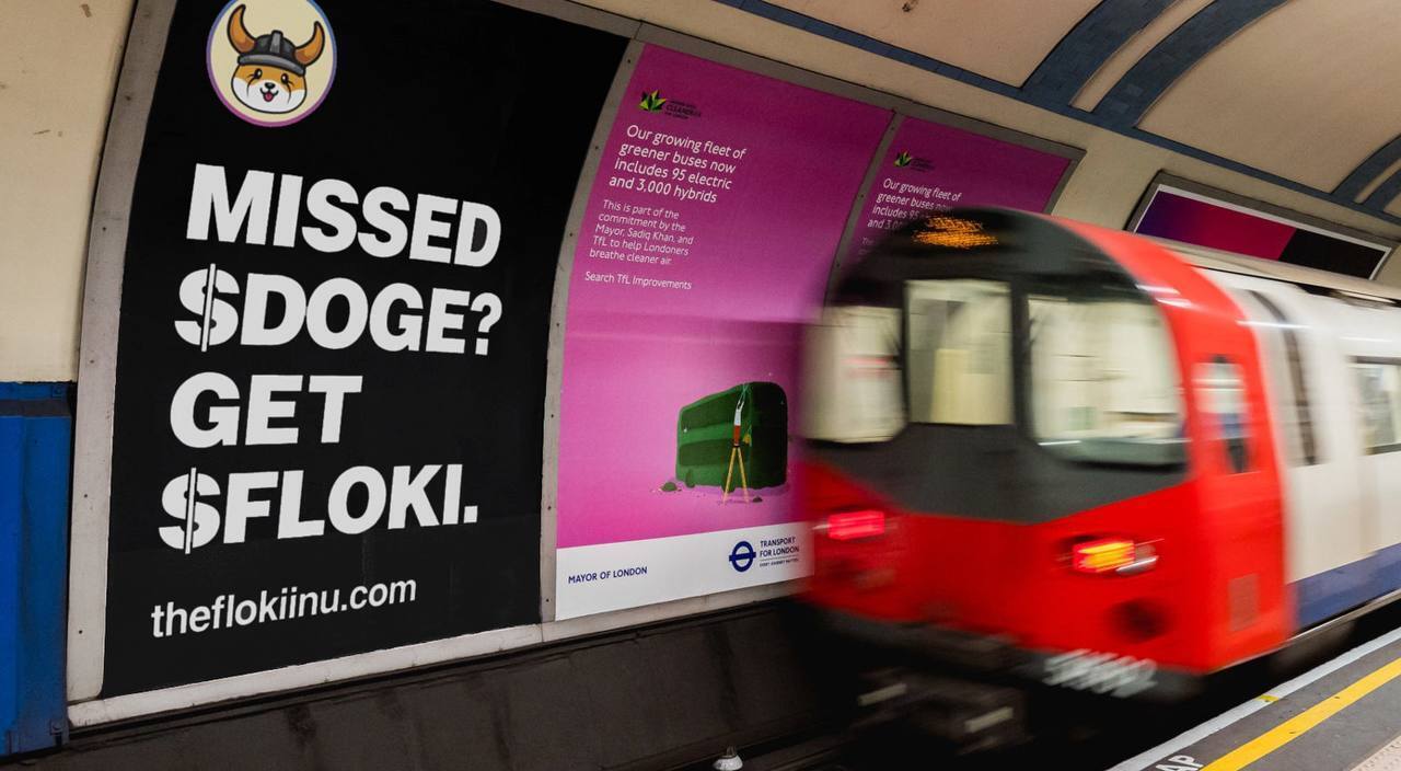 Floki Inu запустила рекламу у лондонській підземці