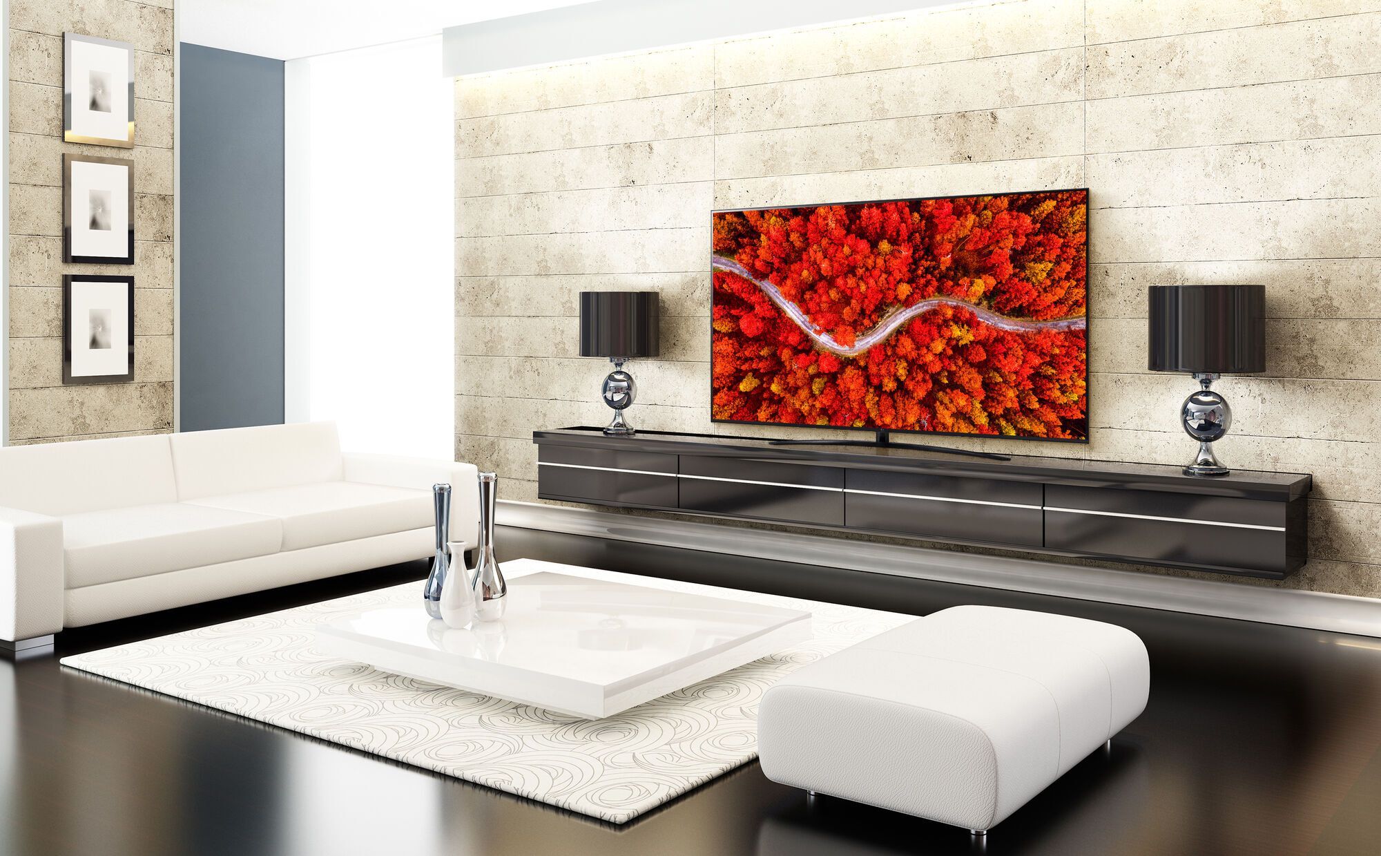 Телевизор LG UHD обеспечивает более яркие цвета и точную детализацию с помощью технологии Active HDR