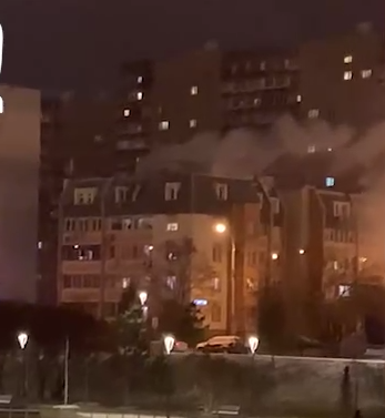 Дом в Москве, где случилось возгорание