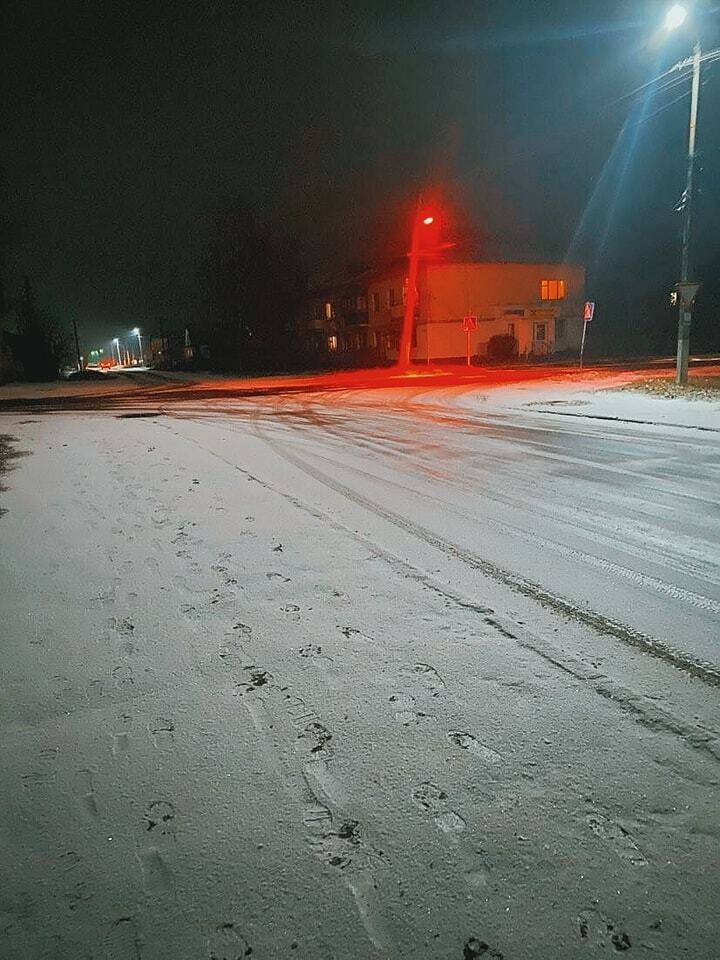 Снег в Семеновке.
