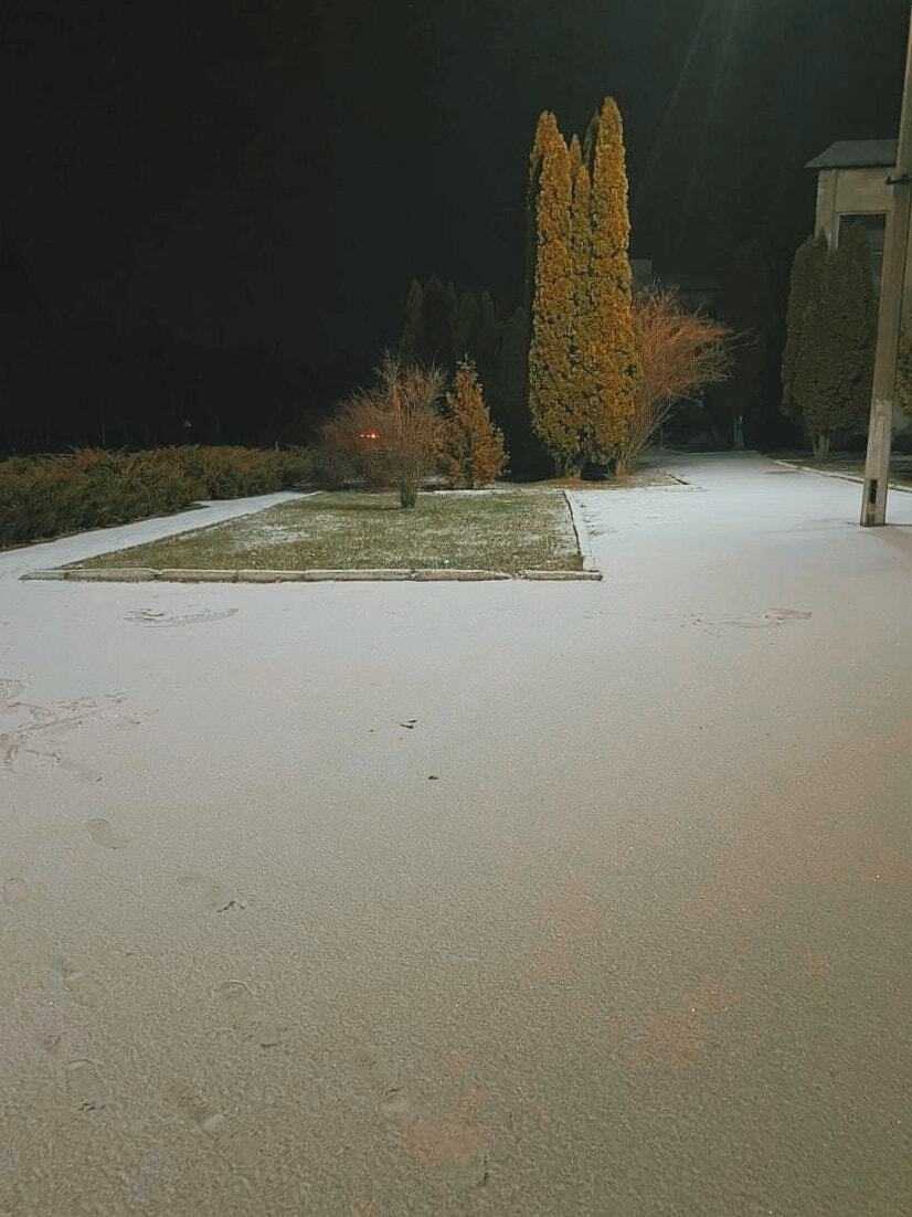 Снег в Семеновке.