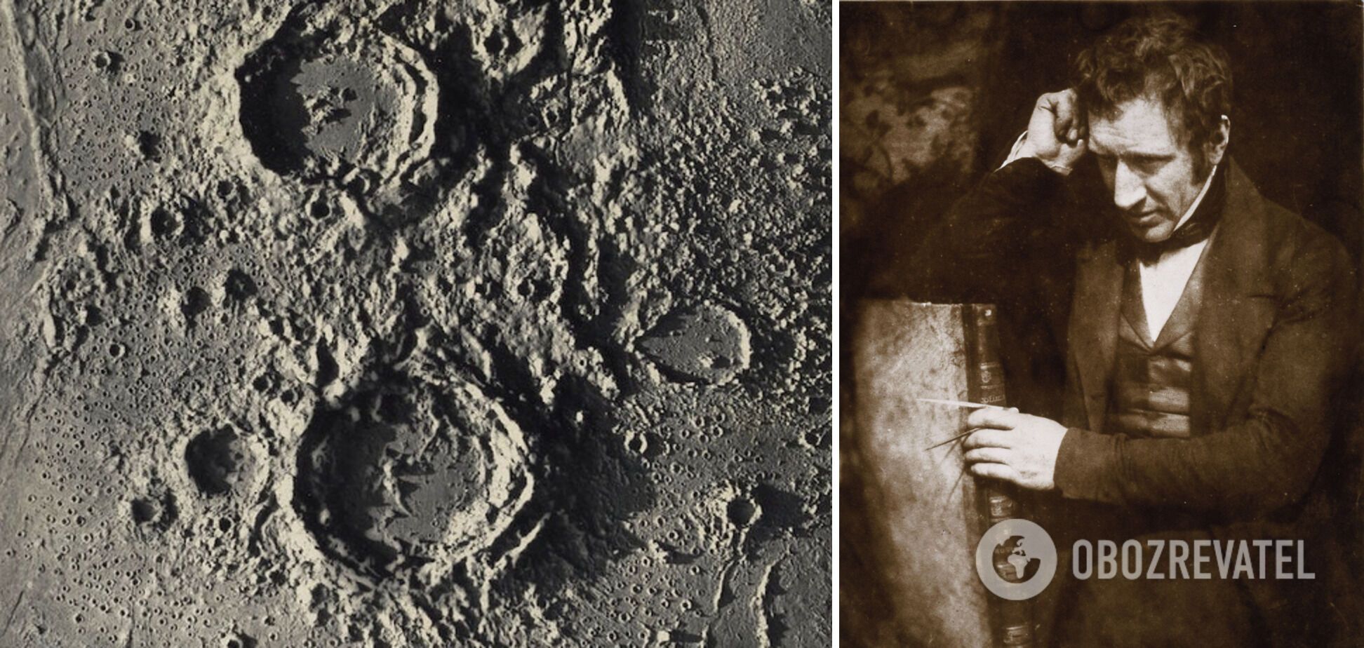 Фотография поверхности Луны и ее автор Джеймс Несмит