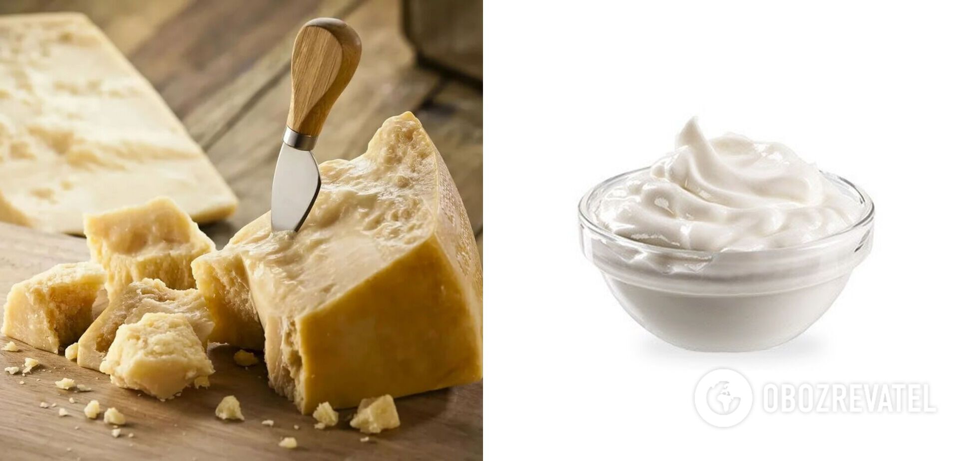 Сыр и сметана – ингредиенты для начинки