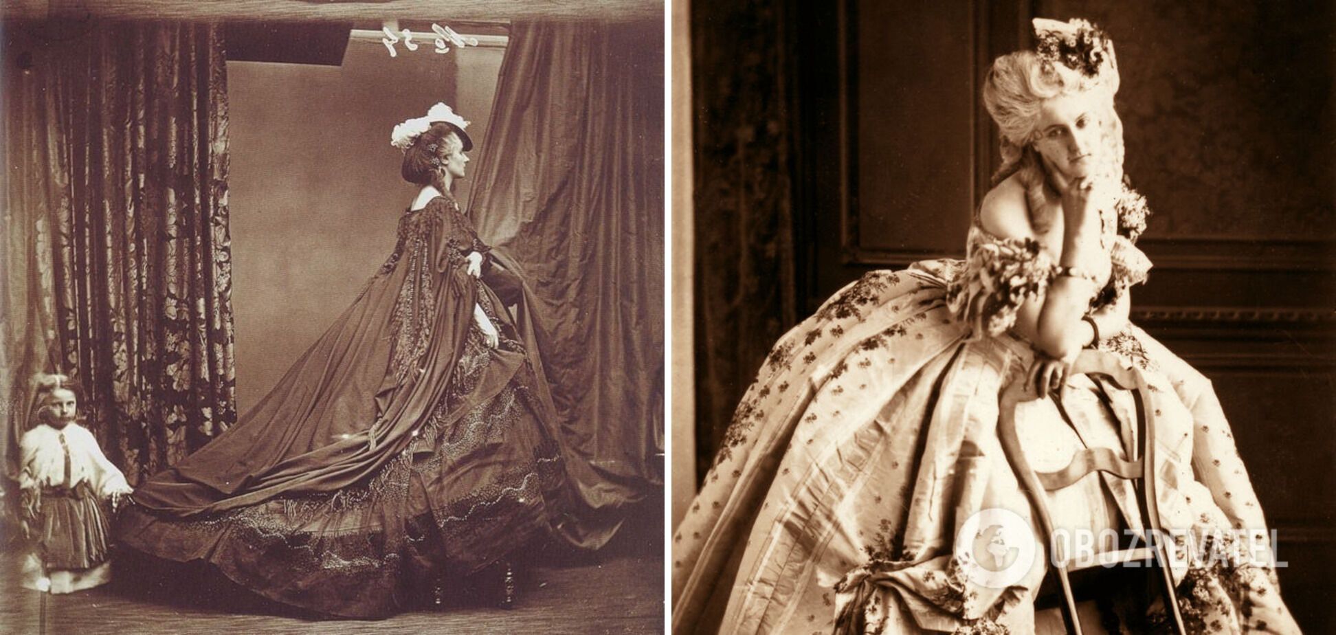 Вирджиния Ольдоини в нарядах, сшитых специально для нее