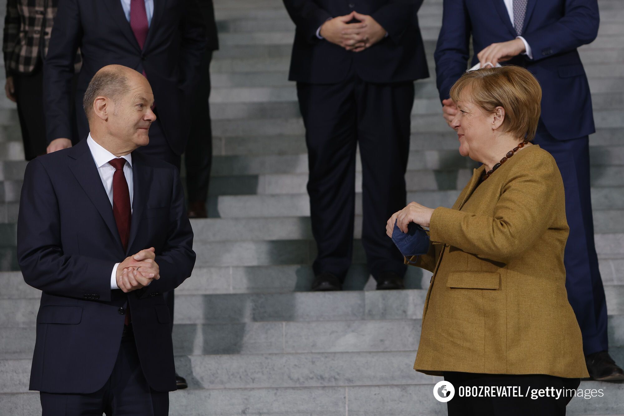 Меркель и Шольц