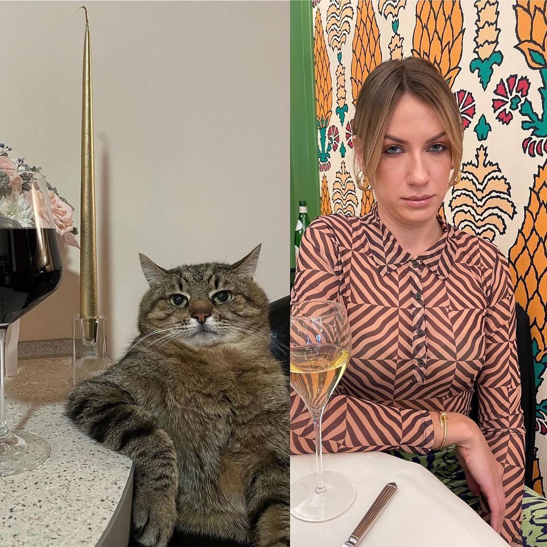 Леся Нікітюк та кіт Степан.