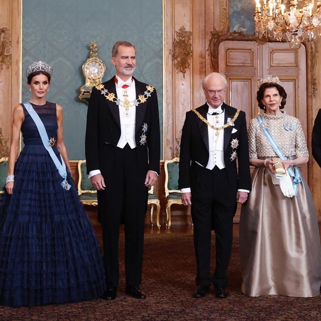 Король и королева Испании в Швеции