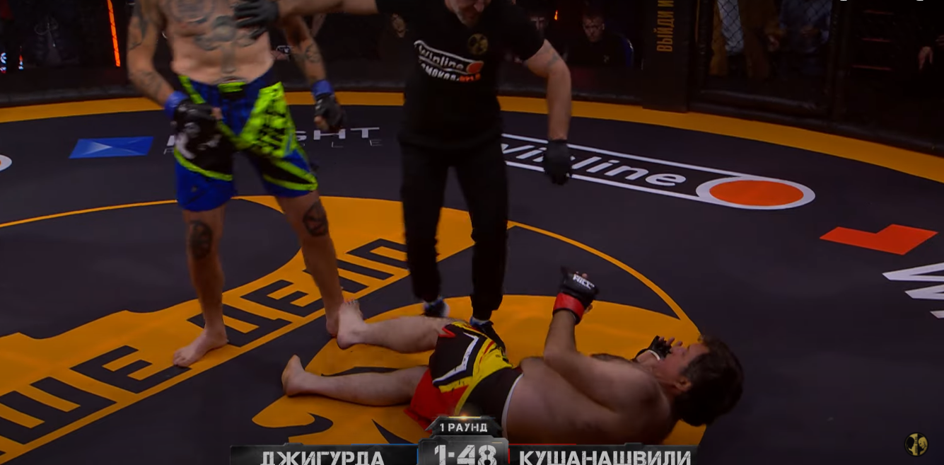 Кушанашвили упал в нокдаун
