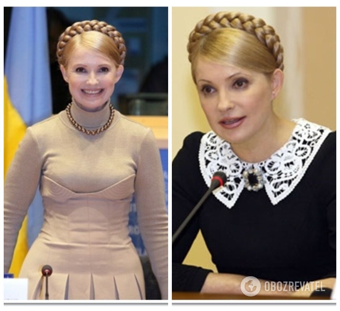 "Фирменная" коса Юлии Тимошенко.