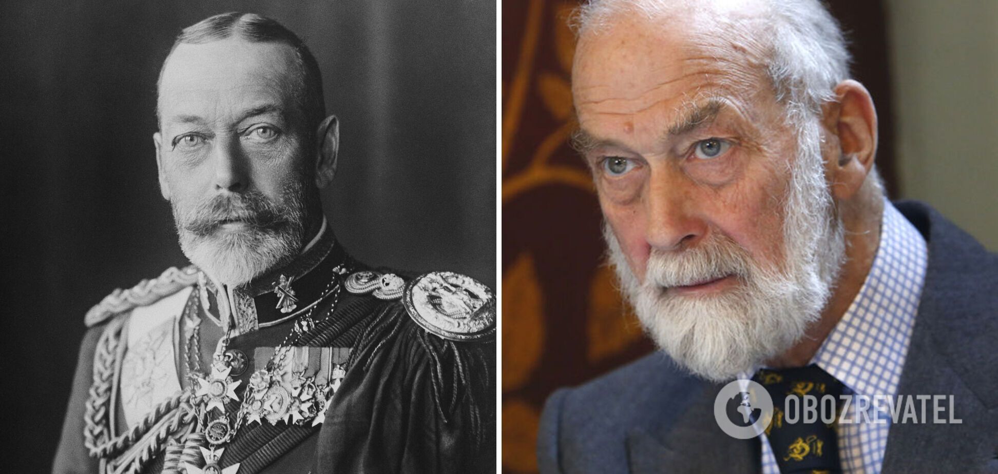 Принц Майкл Кентский похож на своего дедушку короля Георга V.