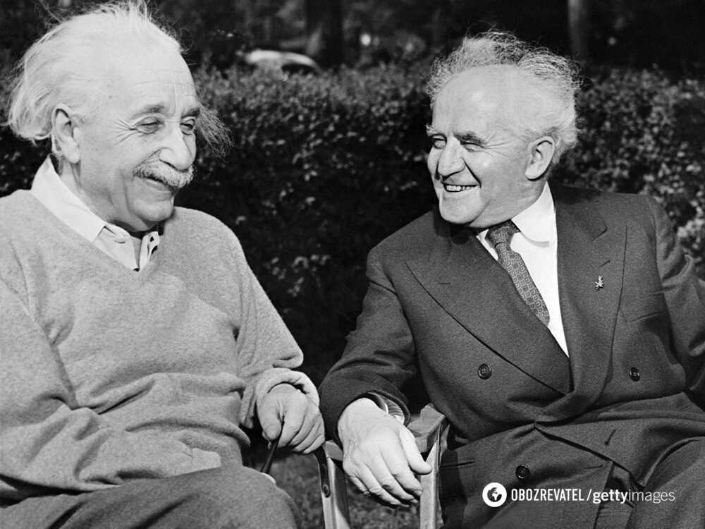 Эйнштейн и Бен-Гурион в Принстоне (1951)