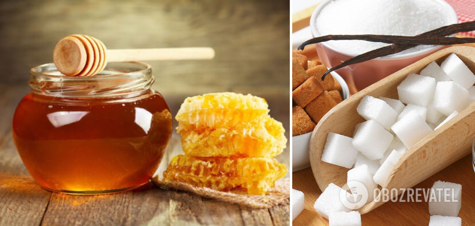Цукор та мед для тіста
