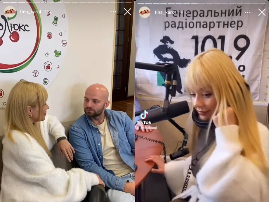 Тина Кароль дала интервью на "Радио Люкс ФМ".