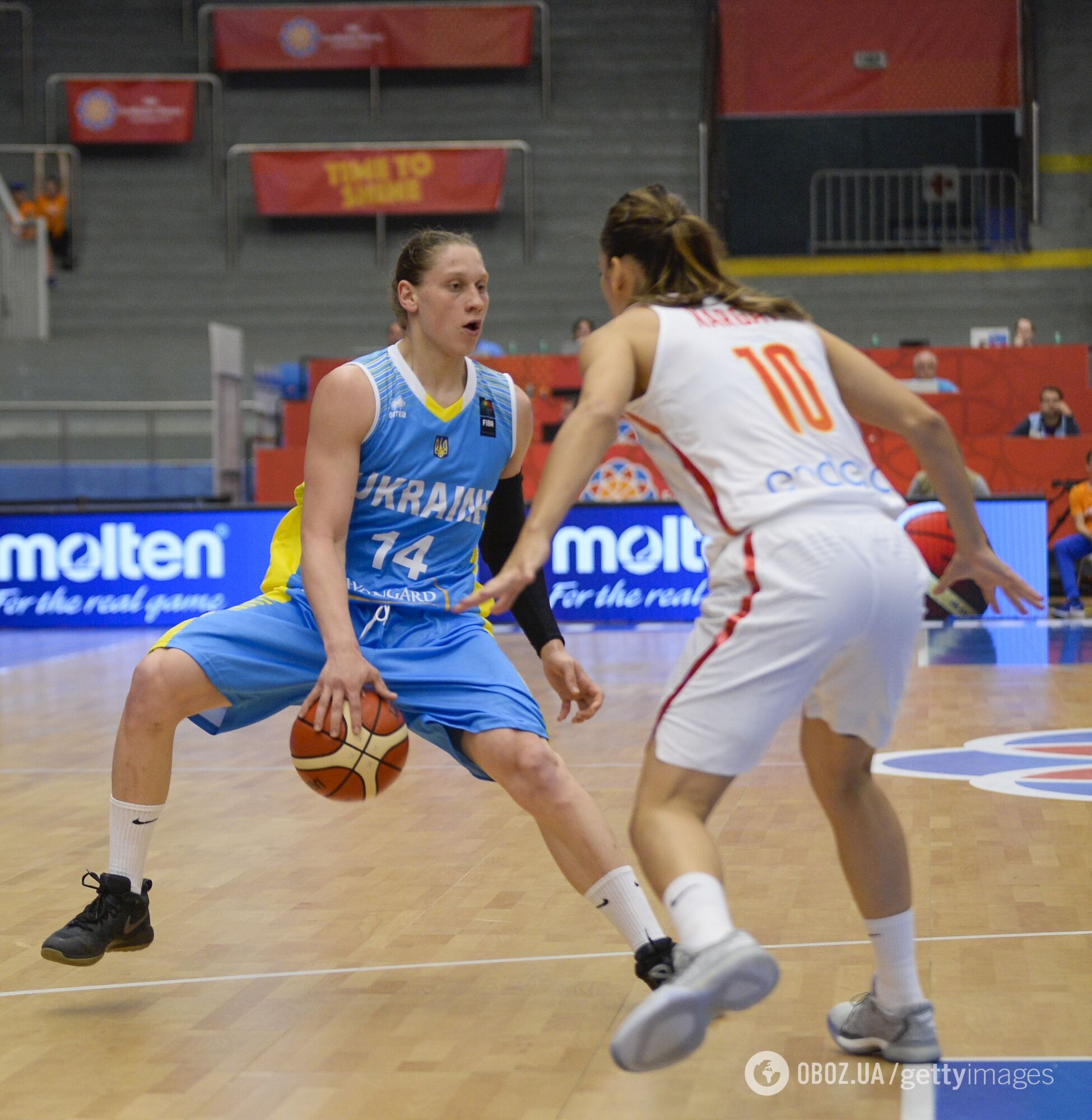 Алина Ягупова в сборной Украины.